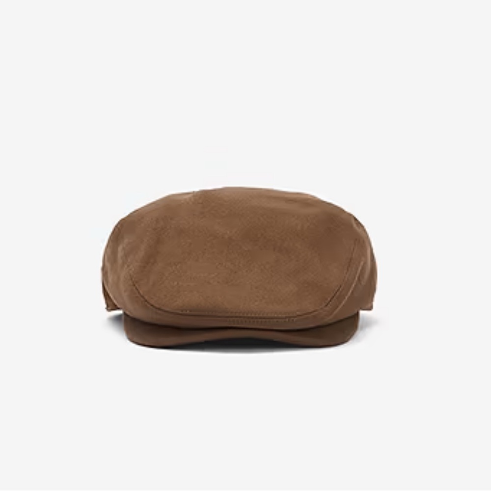 Barbour Brown Wool Driver Cap - Men's Accessory - Picture 4 of 6